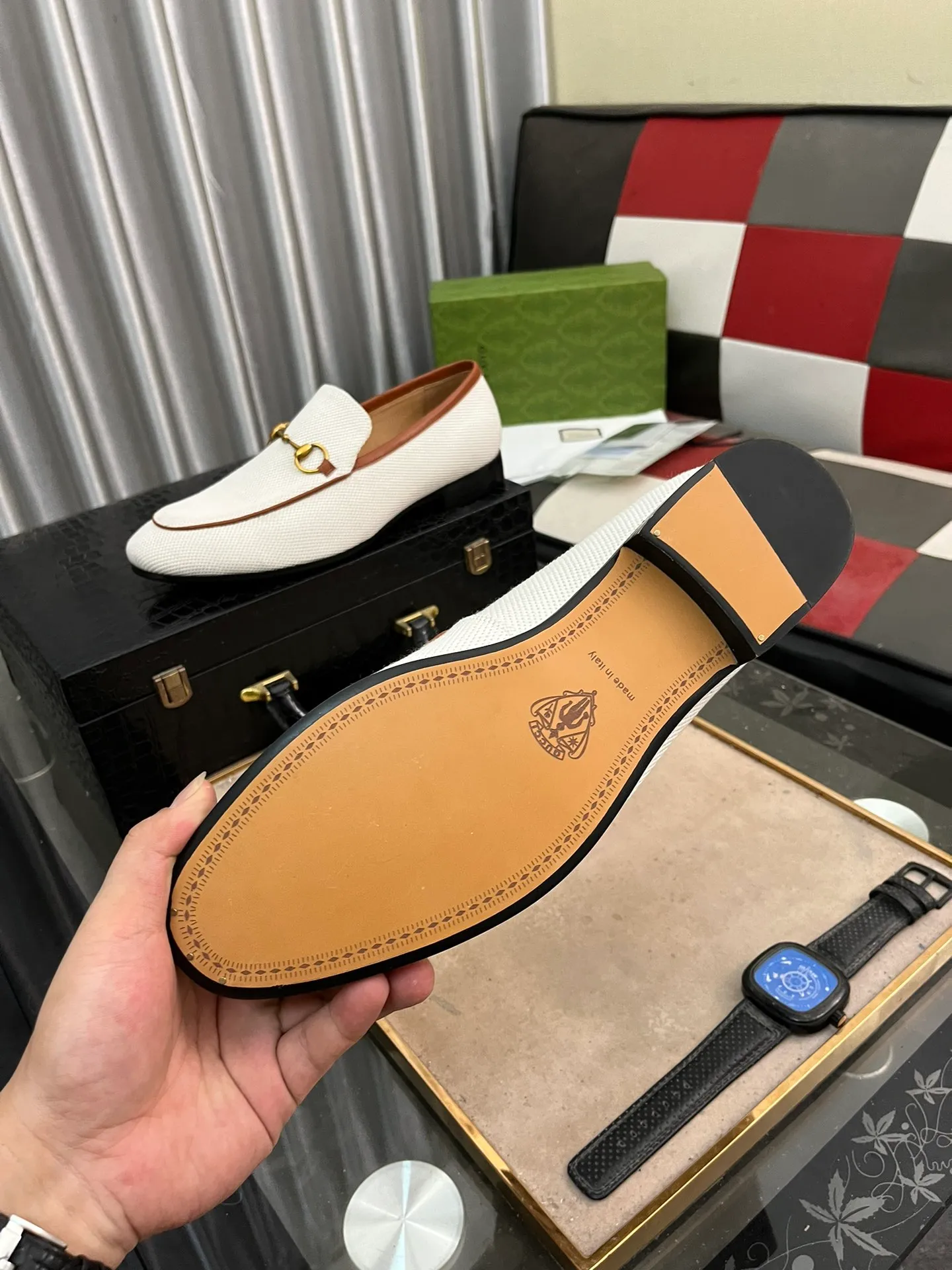 Men's men's shoes 💰500⌚️⌚️(Gucci·GUCCI) new product series ss hot new products 💢 💠 Casual leather shoes 👞, first layer of cowhide, upper hardware buckles and logo on the sides of the shoe, brand logo on the insole and sole 💠 💎Upper: 100% cowhide 💎Inner: cowhide/100% 💎Feet: cowhide/100% 💎Sole: rubber/100% 💎SIZE: 38 39 40 41 42 43 44 Can be customized 45